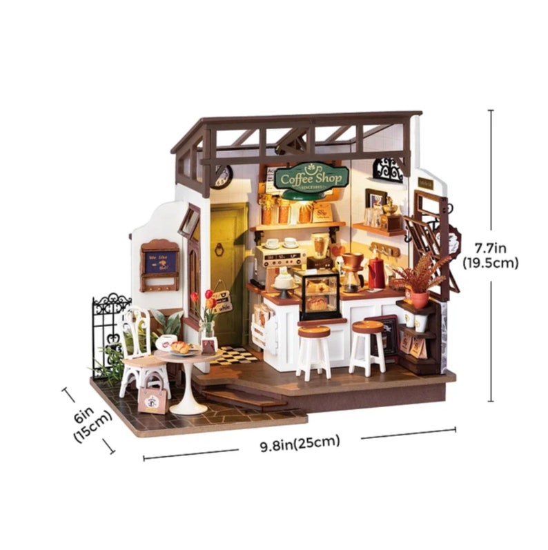 Rolife No.17 Café Miniature House Kit DIY Miniature House Kit - Etsy