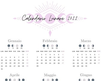 38+ Gennaio Calendario Lunare 2022 calendario sole e luna