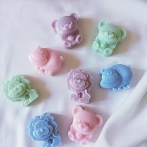Segnaposto Animali, wax melt, cera profumata, candela, bomboniera per nascita, compleanno, battesimo, comunione, baby shower