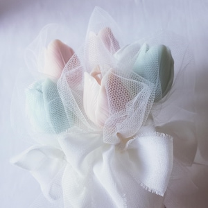 Segnaposto Tulipano, candela profumata, bomboniera, nascita, compleanno, battesimo, matrimonio, baby shower, cerimonia, evento