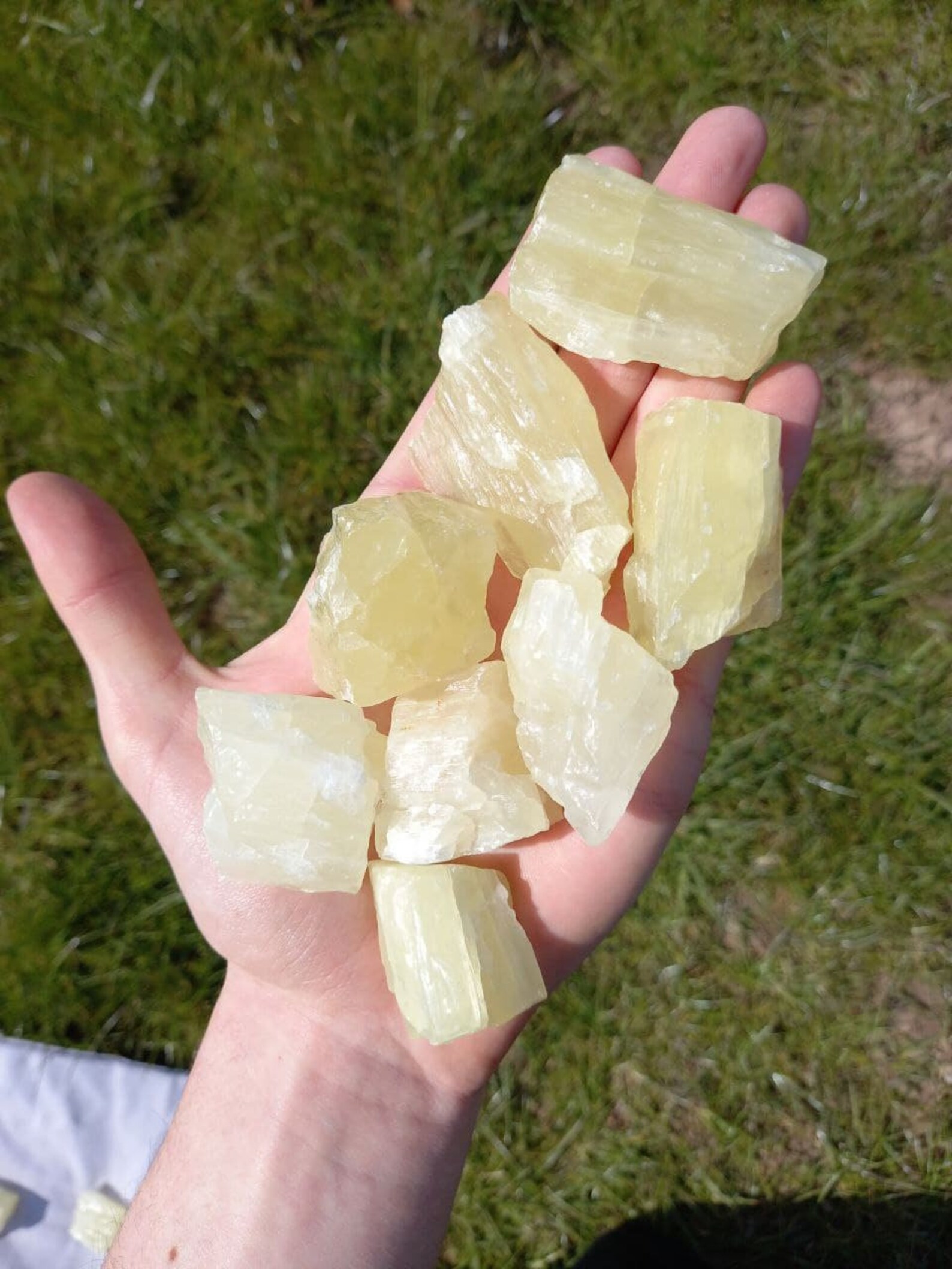 Raw Pineapple Calcite / Rough Crystals UK Etsy