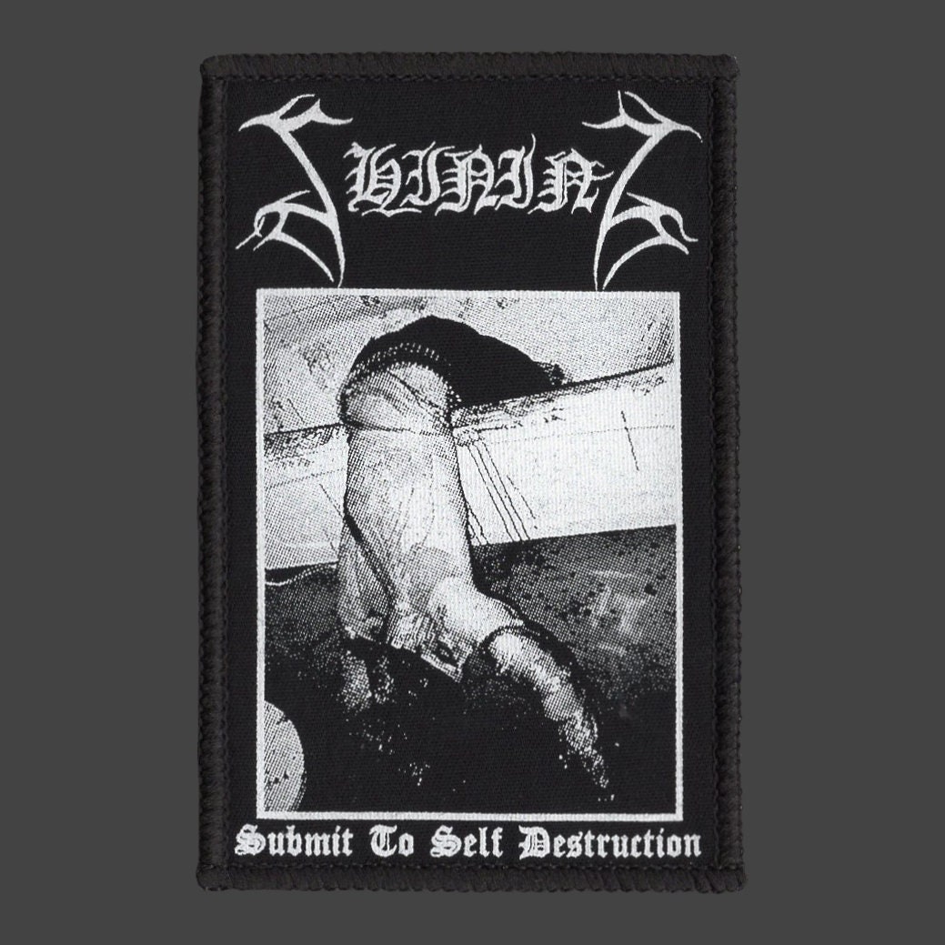 Shining print patch black metal band Etsy