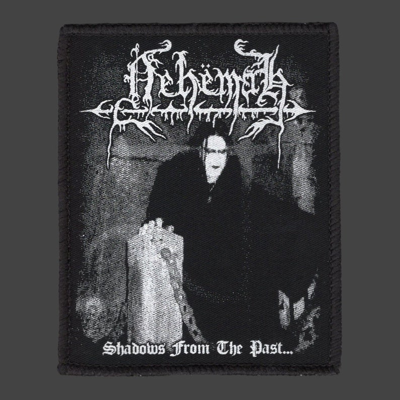 Neh\u00ebmah print patch raw black metal band