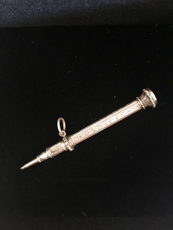 Antique Victorian Silver Chatelaine Pencil