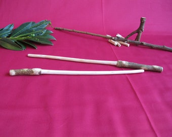 Różdżka magiczna (Czary, Różdżka czarownicy, drewno naturalne)