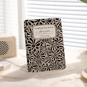 Black Flowers in the Khaki Field All New Kindle Paperwhite 2021/2022 Case, Paperwhite 6.8 Case Kindle 10th 11th Gen, Paperwhite Case Cover image 1