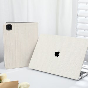 Woven Beige Leather New MacBook M2 Air 13 A2681 Pro 13 A2338 Pro 14 Pro A2442 Pro 16 inch 2022 Unique Laptop Case