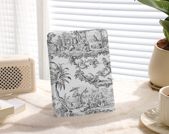 Black Toile de Jouy All New Kindle Paperwhite 2021/2022 Case, Paperwhite 6.8 Case Kindle 10th 11th Gen, Paperwhite 6" Case Cover