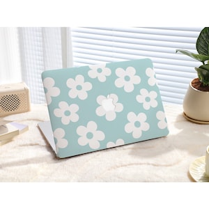 Wildflowers on Light Blue Color New M1/M2 Pro Mac Hard Protective Case Personalized Name For Macbook Air 11/13 Pro13/14/15/16 2020/21/23