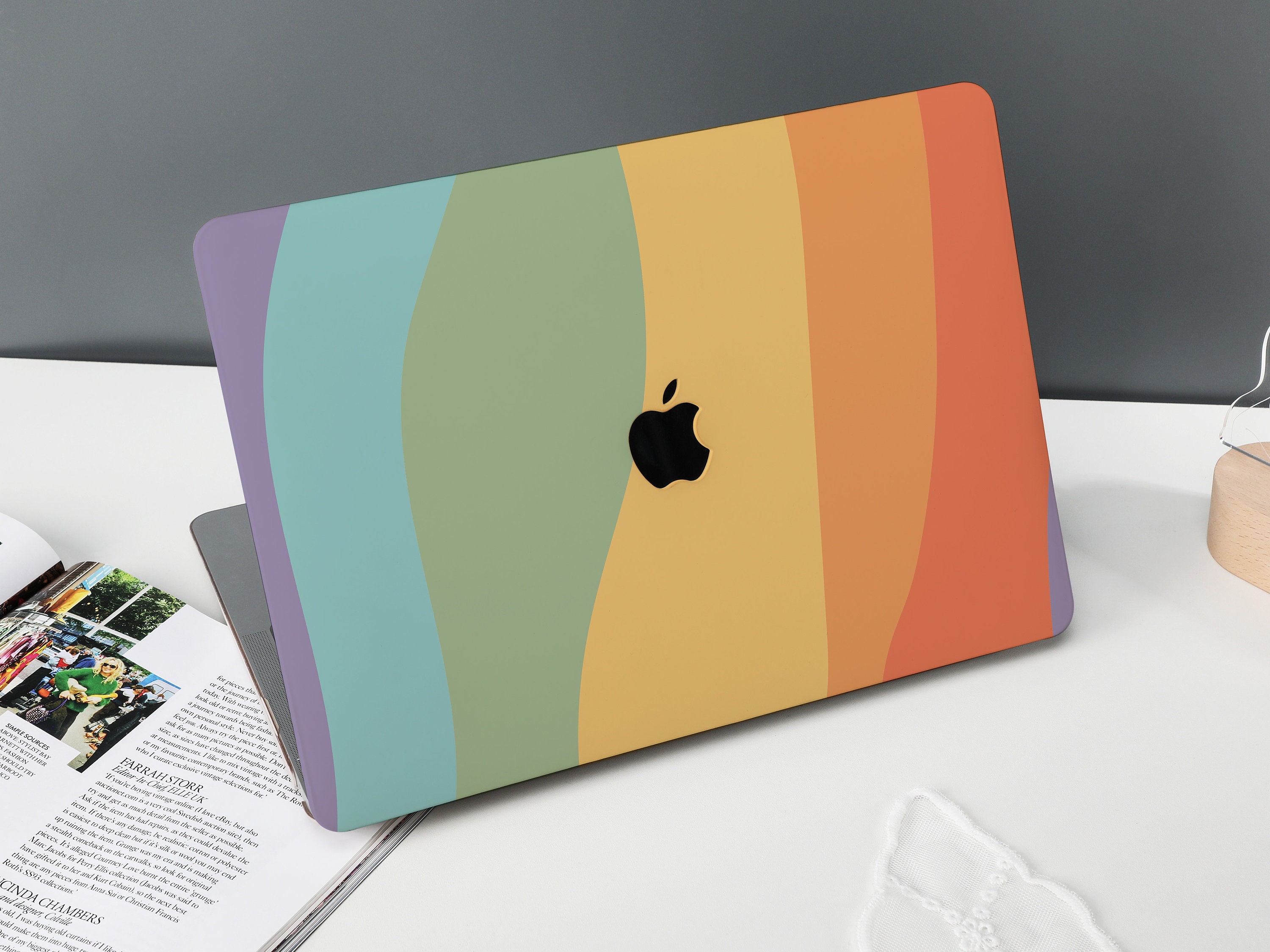 Rainbow Waterfall New Pro Mac Hard Protective Case Personalized