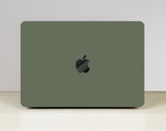 Cactus Green New Pro Mac Hartschale Schutzhülle Personalisierter Name für MacBook Air 13 M2 Case Pro13/14/15/16 2008-2023 12 Zoll