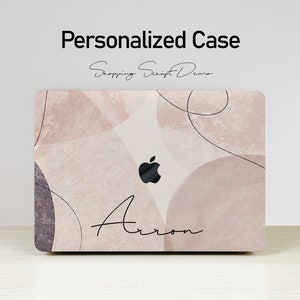 Simple Female Beige New Pro Mac Hard Protective Case Personalized Name For Macbook Air 11/13 Pro13/15/16 2008-2020 12 Inch