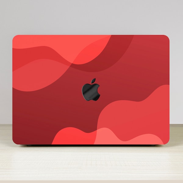 Abstract Red New Pro Mac Hard Protective Case Personalized Name For Macbook Air 11/13 Pro13/14/15/16 2008-2020