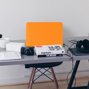Bright Orange MacBook Case: Protective Hard Cover, Customized Name image 6