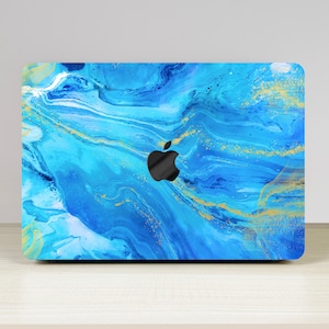 Marble Blue New Pro Mac Hard Protective Case Personalized Name For Macbook Air 11/13 Pro13/14/15/16 2008-2020 12 Inch