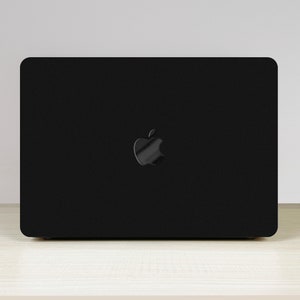 Texture Black MacBook Laptop Case Cover For MacBook Air 11/13 Pro 13/14/15/16 Touch Bar Retina Hard Case Accessories