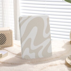 Abstract Beige Kindle Paperwhite Case: 6.8 inch, 10th/11th Gen