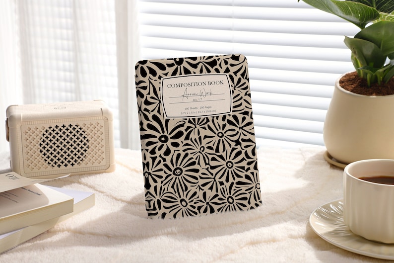 Black Flowers in the Khaki Field All New Kindle Paperwhite 2021/2022 Case, Paperwhite 6.8 Case Kindle 10th 11th Gen, Paperwhite Case Cover image 1