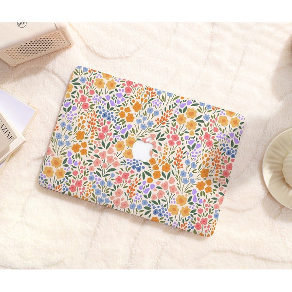 Flower Gardens in Spring New M1/M2 Pro Mac Hard Protective Case Personalized Name For Macbook Air 11/13 Pro13/14/15/16 2020/21/23