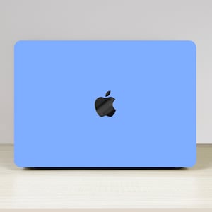 Sky Blue MacBook Laptop Case Cover For MacBook Air 11/13 Pro 13/15/16 Touch Bar Retina Customized Name Hard Case Accessories