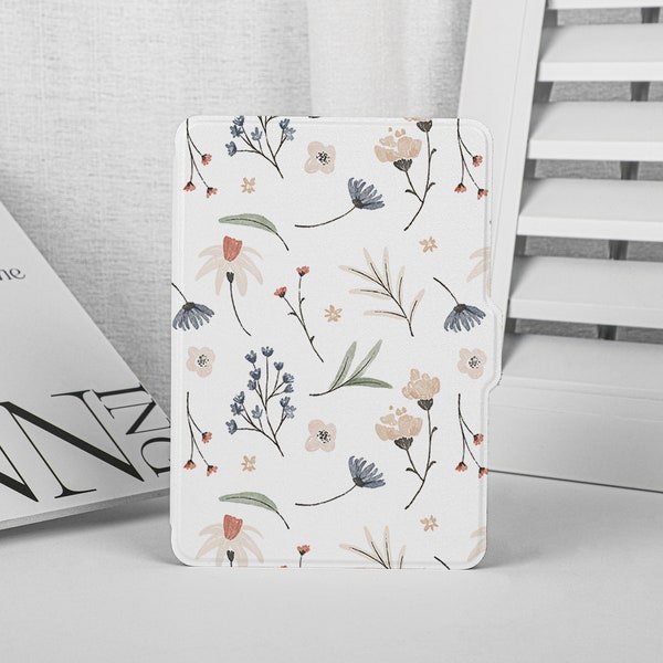 Pearl Fresh Floral Kindle Paperwhite Case, Kindle Paperwhite Case 11th Generation, All New Kindle Case Kindle Cover, Kindle Case
