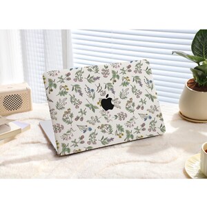 Vintage Flower New M1/M2 Pro Mac Hard Protective Case Personalized Name For Macbook Air 11/13 Pro13/14/15/16 2020/21/23