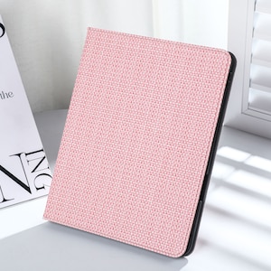 Woven Strawberry Leather iPad Case: Personalized Initials