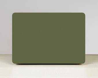 Olive Green Frosted Texture MacBook Case Cover For MacBook Air 11/13 Pro 13/15/16 Touch Bar Retina Hard Case Accessories