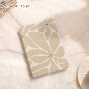 Abstract Beige Flower All New Kindle Paperwhite 2021/2022 Case, Paperwhite 6.8 Case Kindle 10th 11th Gen, Paperwhite 6.8 Case Cover image 2