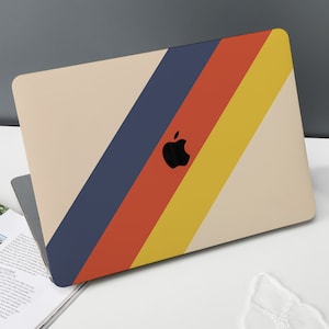 Retro Rainbow New Pro Mac Hard Protective Case Personalized Name For Macbook Air 11 13 Pro13/14/15/16 2008-2022 Laptop