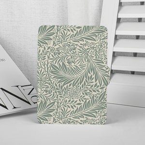 Grey Green Leaves Kindle Paperwhite Case, Kindle Paperwhite Case 11th Generation, All New Kindle Case Kindle Cover, Kindle Case