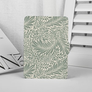 Funda para Kindle Paperwhite con hojas verdes y grises, funda para Kindle Paperwhite de 11.ª generación, funda para Kindle completamente nueva, funda para Kindle