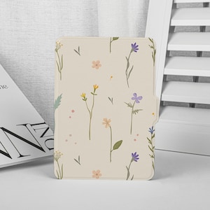 Funda para Kindle Paperwhite con diseño de flores pequeñas, funda para Kindle Paperwhite de 11.ª generación, funda para Kindle totalmente nueva, funda para Kindle