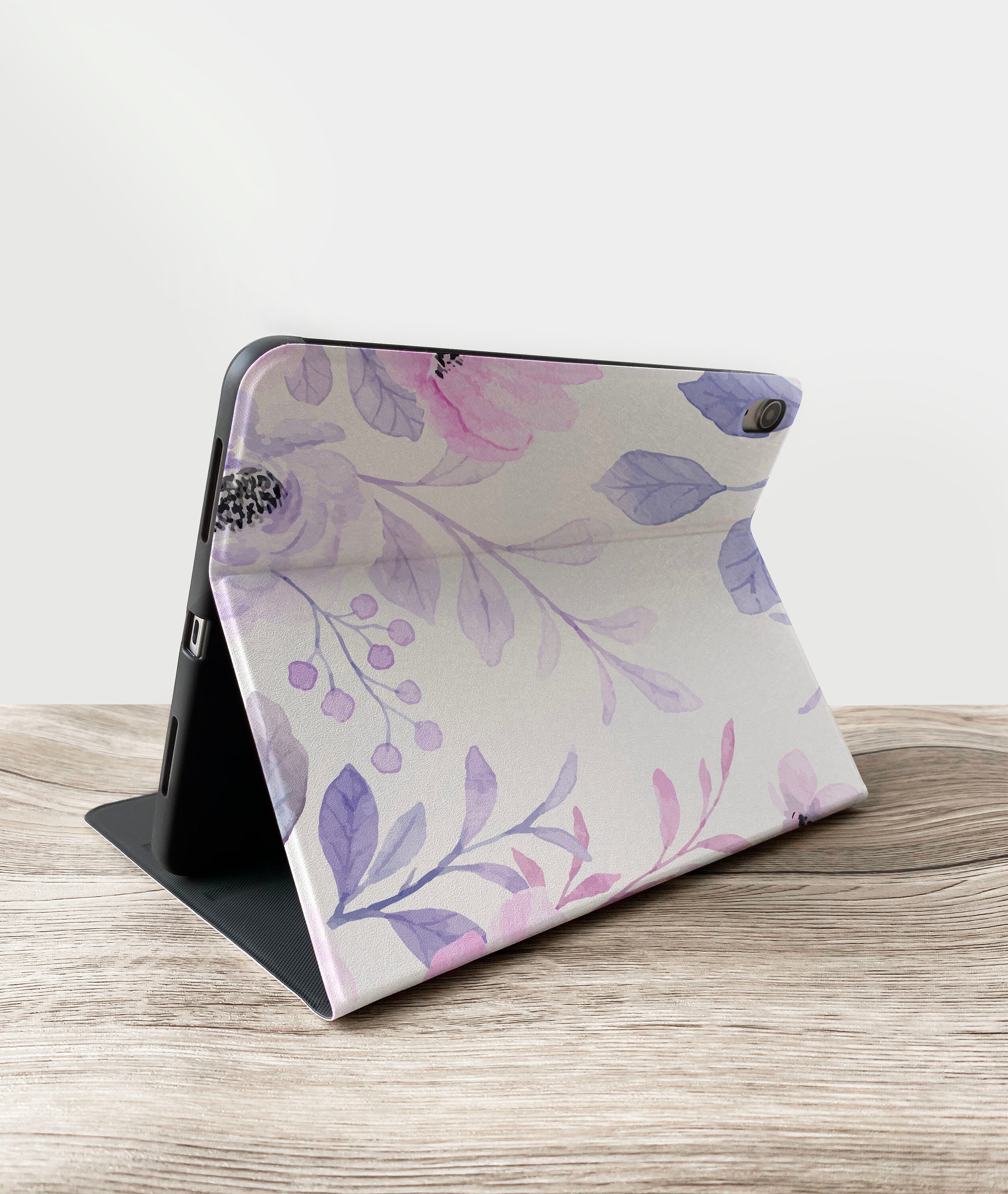 Custodia monogramma per iPad, estetica floreale