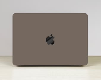 Étui de protection rigide taupe New Pro Mac nom personnalisé pour Macbook Air 11/13 Pro13/14/15/16 2008-2021 12 pouces