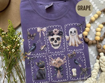 Retro Halloween Shirt, Long Live Halloween, Vintage Retro Halloween, Fall Apparel,Spooky Season Skelly Shirt Comfort Colors® Fall T-shirt.