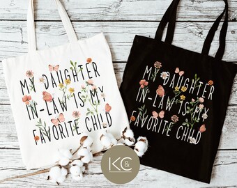 Mother In Law Gift, Mother In Law Tote Bag, Mothers Day Gift, Funny In Law Gift for Mom In Law, Cute Mothers Day bag from Daughter In Law.