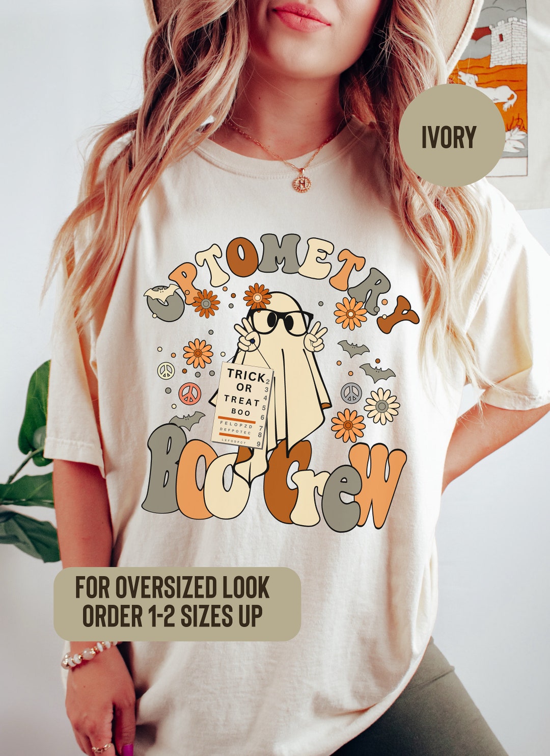 Spooky Optometry Crew Halloween Shirt, Comfort Colors® Shirt, Optometry ...