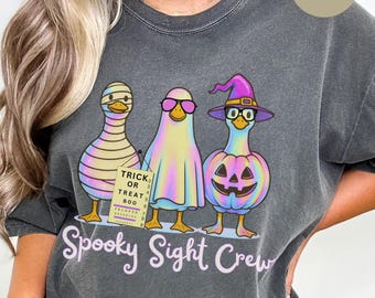 Optometry Halloween Goose Shirt,Eye Doctor Comfort Colors® Shirt, Ophthalmology Crew Shirt, Optometrist Group Halloween Eye Doctor T-Shirt.