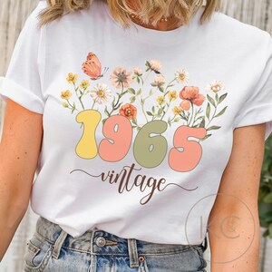 60th Birthday Shirt, Vintage 1965 Shirt, 60th Birthday Gift For Women, 60th Birthday Gift For Mom, 60th Birthday Friend, 60th Birthday Woman