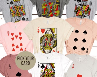Playing Card Costume T-shirt Group Costume Halloween Costume Ideas Shirt Best Friend Shirts Couples Costume Shirt Matching Halloween Costume
