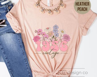 70th Birthday TShirt, 1956 Birthday Shirt, 70th Birthday gift, Year Number Tee for Women, Birthday TShirt, Turning 70 Born in 1956 Gift.