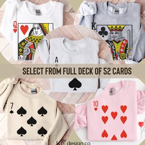 Sweat à Capuche Poker As De Pique - Fruit Of The Loom / Gildan - Toutes Tailles Disponibles