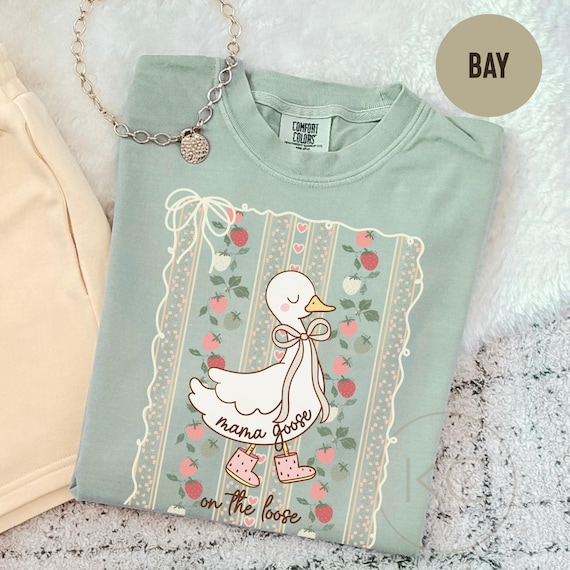 Mama Goose TShirt, Comfort Colors® Shirt,Funny Mom T-shirt,New Mama Gift,Pregnancy Announcement ForTee, Silly Goose Tee, Gift for Mom.
