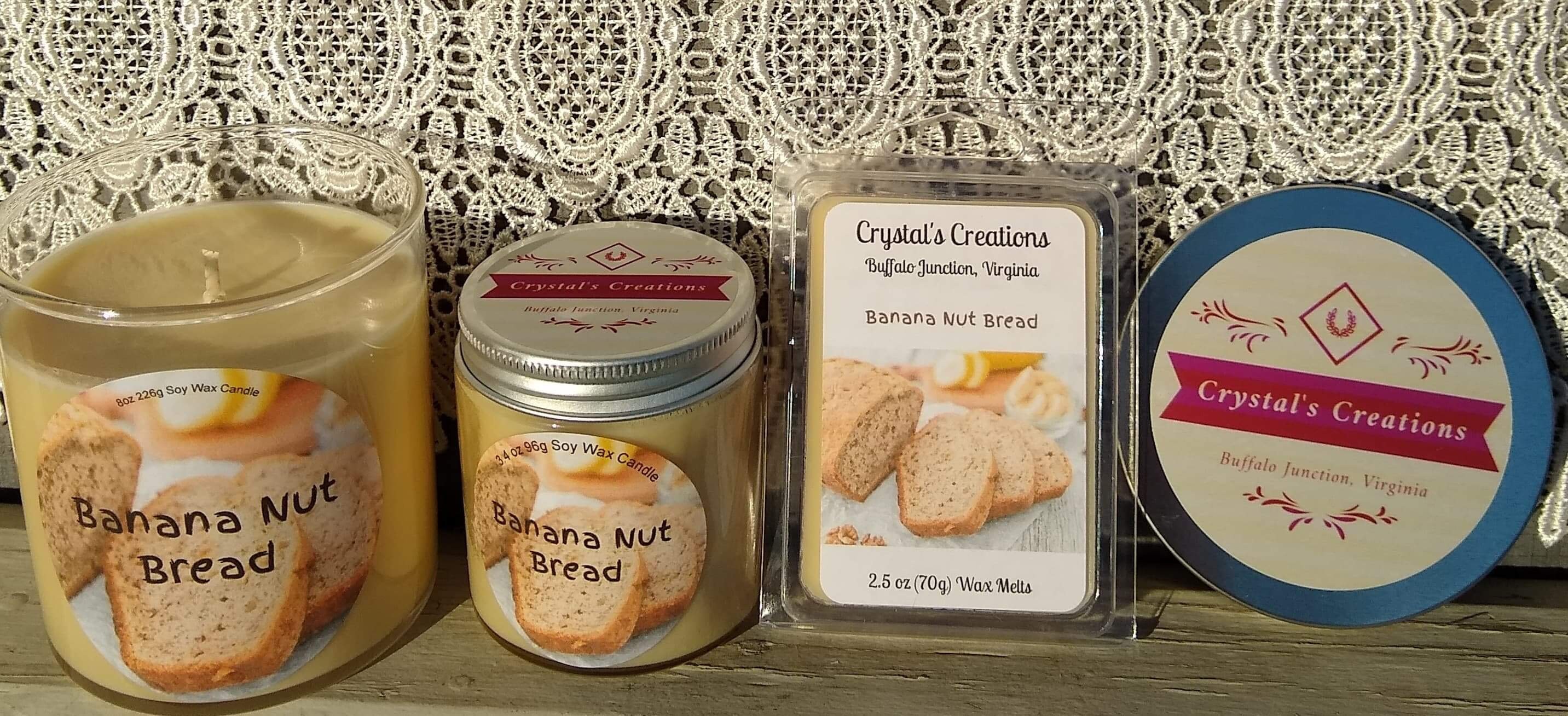 Banana nut bread candle spa cake candle mini candle banana Etsy