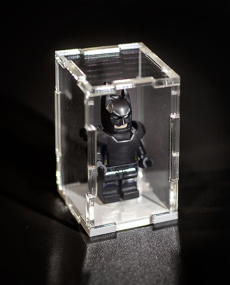 acrylic minifigure display case