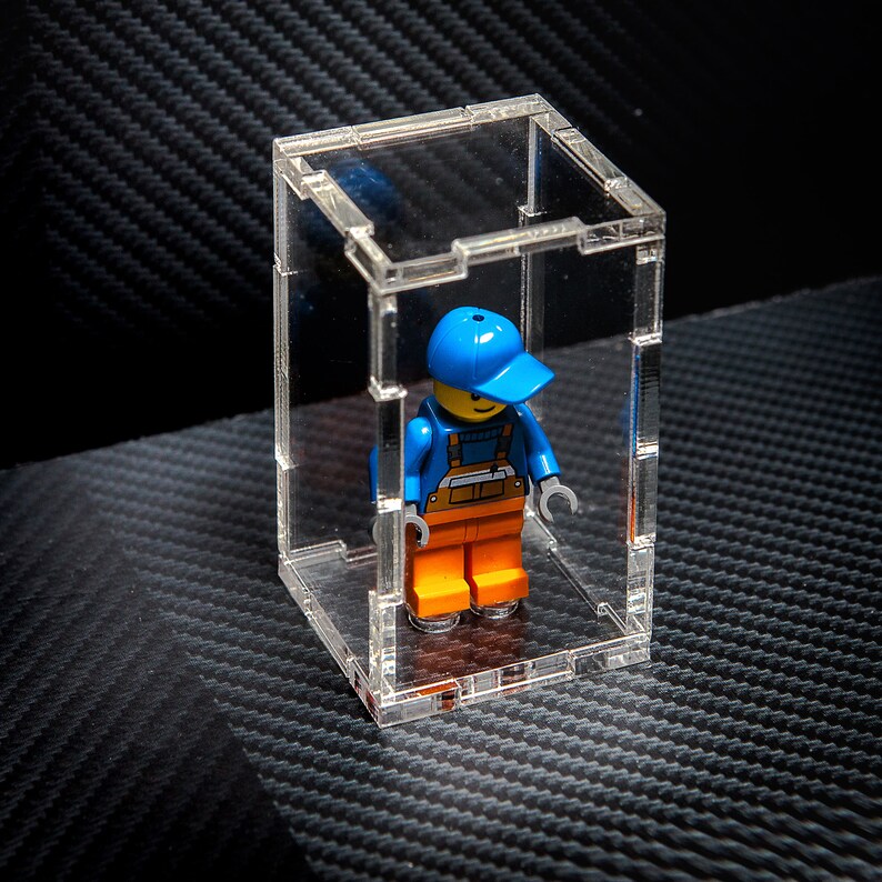 acrylic minifigure display case