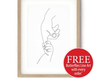 Child Holding Hands Etsy