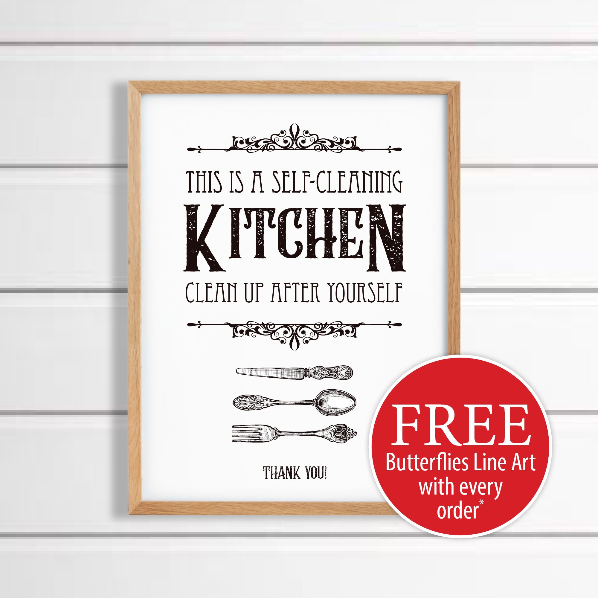 Funny Humorous Clean Kitchen Sign This is a Self-cleaning - Etsy UK Funny Humorous Clean Kitchen Sign This is a Self-cleaning - Etsy UK