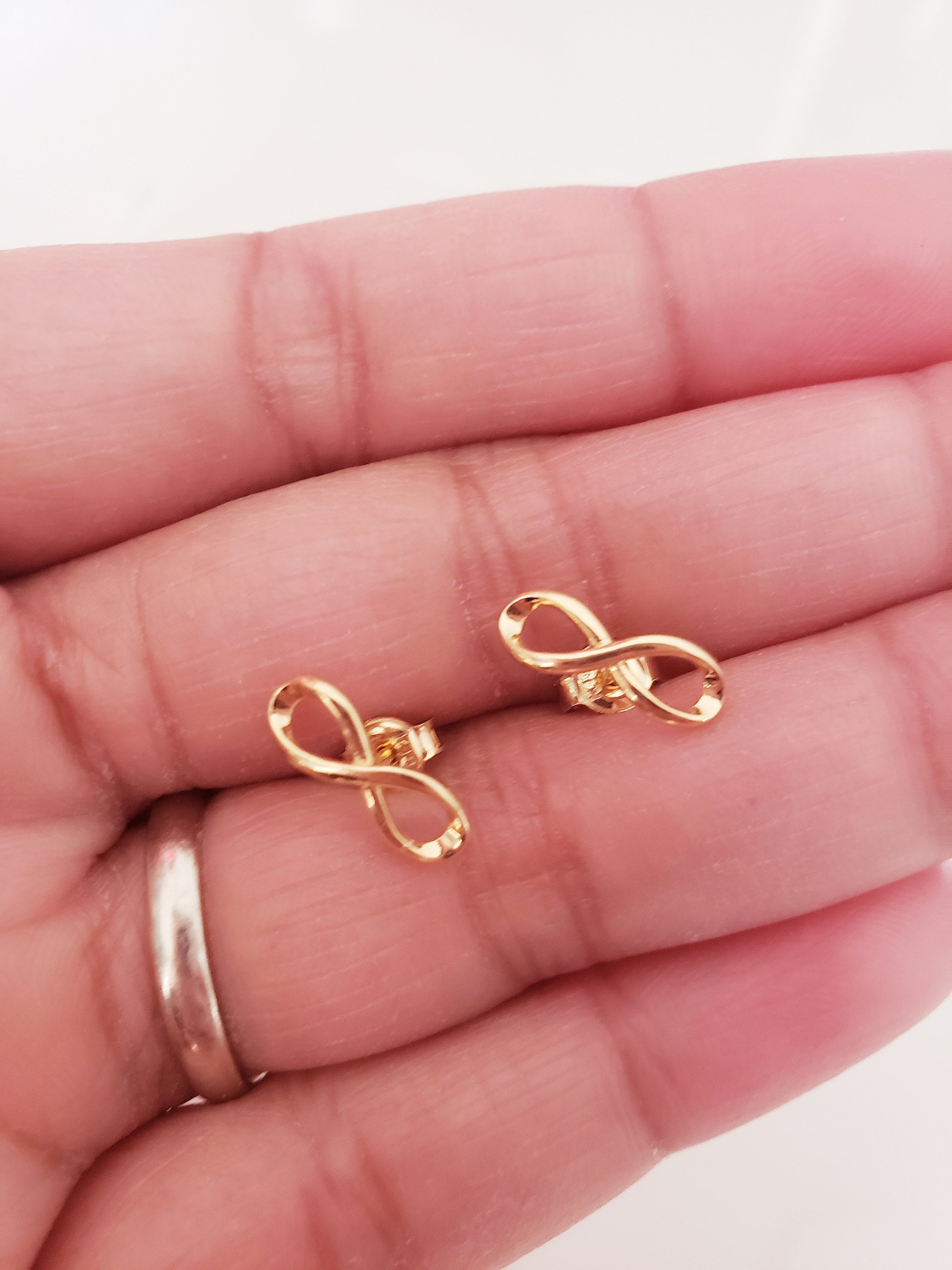 18K Saudi Gold/Stud Earrings/Loop Earrings/Authentic Gold/Real Etsy
